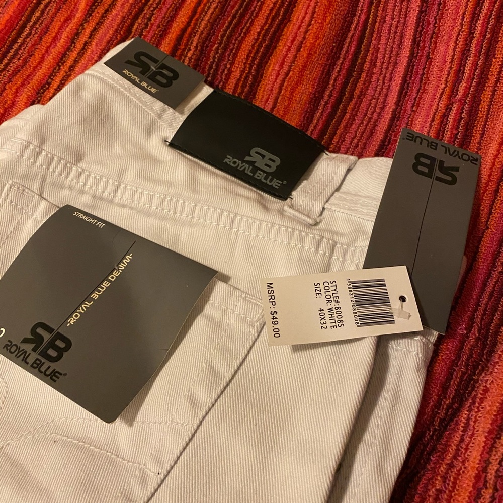 Men’s white jeans by Royal Blue
